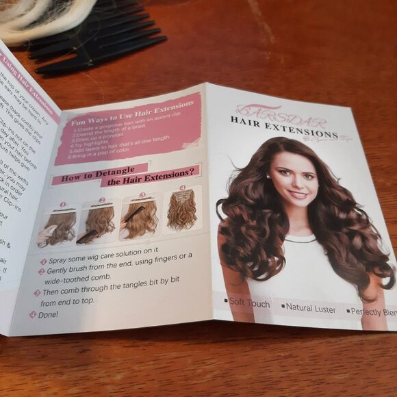 NEW IN BAG ! Barsdar Hair Extention Curly Set  Blonde main image 9